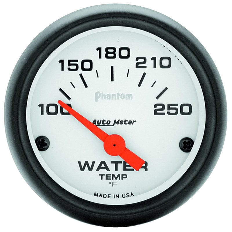 AUTOMETER 2-1/16", Short Sweep Electric, 100-250°F Auto Meter Phantom Series Water Temperature Gauge AU5737 SR
