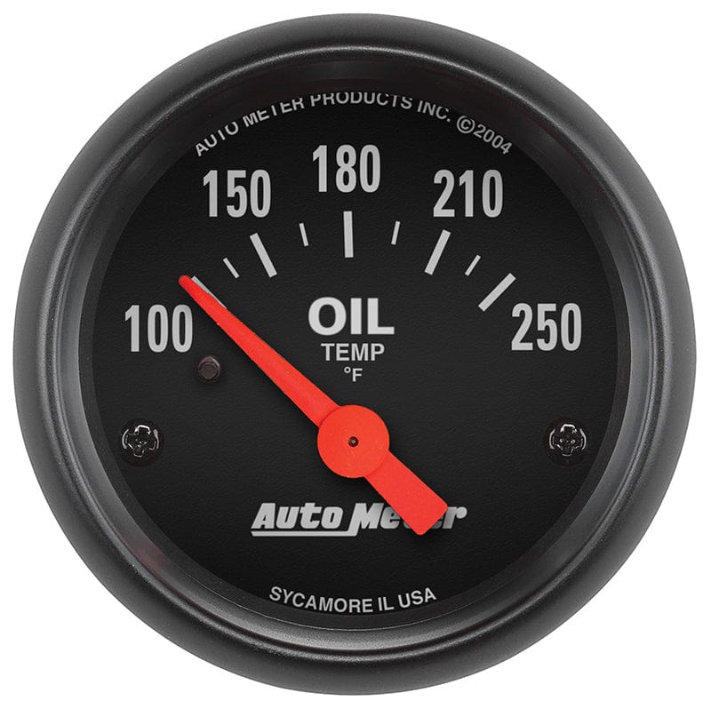 AUTOMETER 2-1/16", Short Sweep Electric, 100-250°F Auto Meter Z-Series Oil Temperature Gauge AU2638 SR