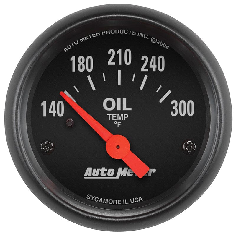 AUTOMETER 2-1/16", Short Sweep Electric, 140-300°F Auto Meter Z-Series Oil Temperature Gauge AU2639 SR