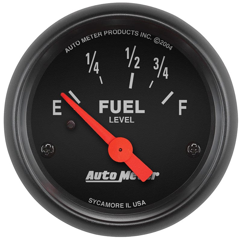 AUTOMETER 2-1/16", Short Sweep Electric, Ford, 73 ohms Empty/8-12 ohms Full Auto Meter Z-Series Fuel Level Gauge AU2642 SR