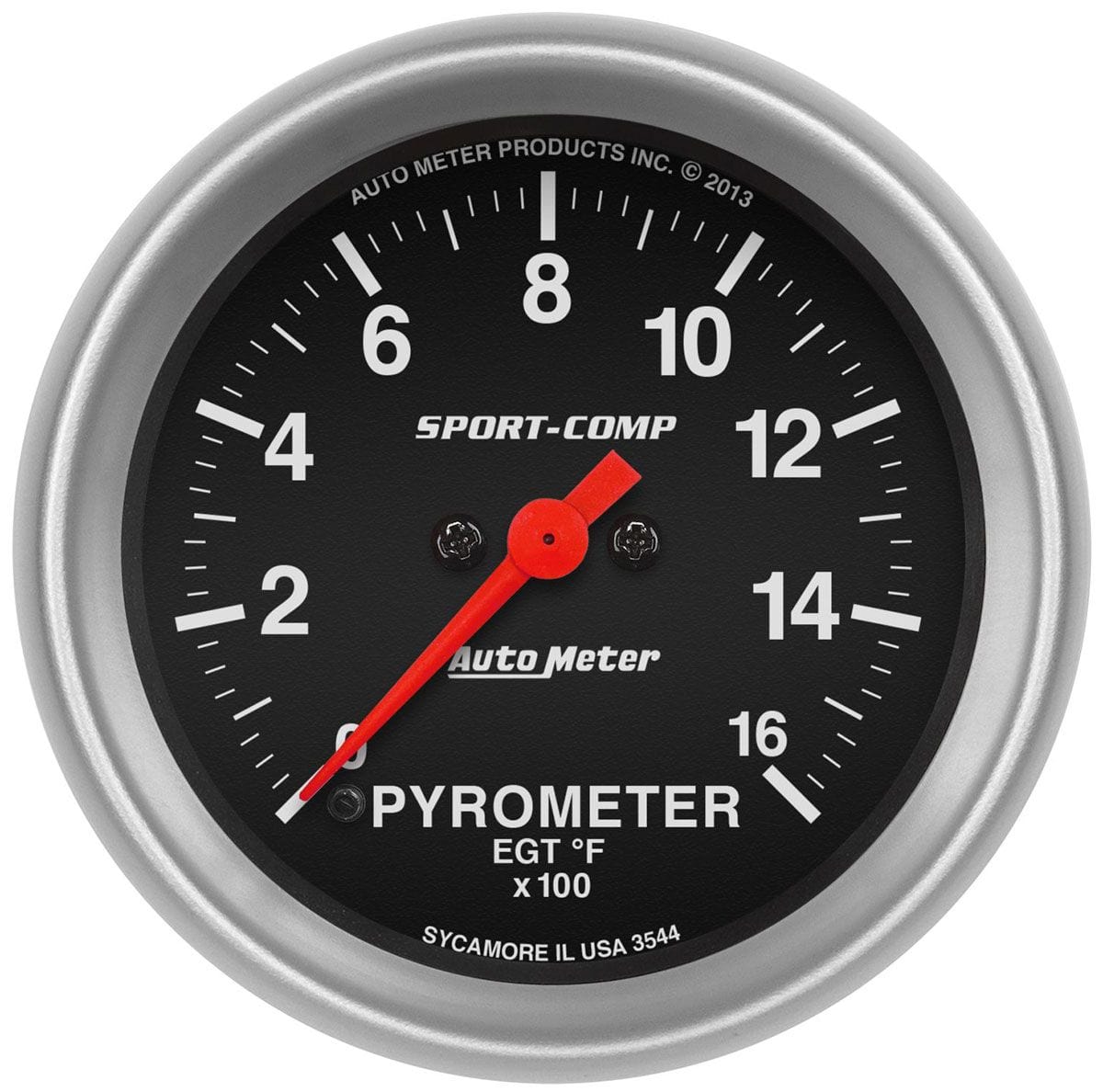 AUTOMETER 2-5/8", Full Sweep Electric, 0-1600°F Auto Meter Sport-Comp Series Pyrometer Gauge AU3544 SR