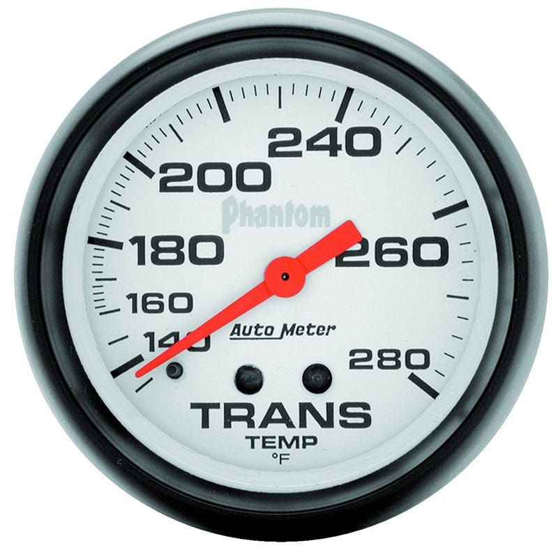 AUTOMETER 2-5/8", Full Sweep Mechanical, 140-280°F Auto Meter Phantom Series Transmission Temperature Gauge AU5851 SR