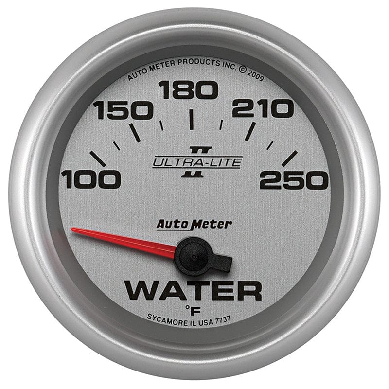 AUTOMETER 2-5/8", Short Sweep Electric, 100-250°F Auto Meter Ultra-Lite II Series Water Temperature Gauge AU7737 SR