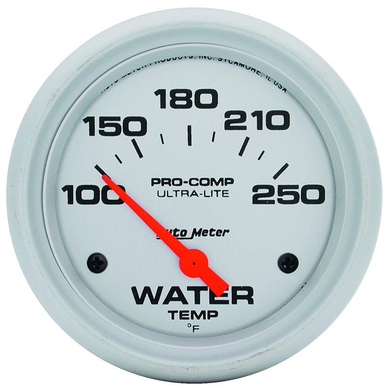 AUTOMETER 2-5/8", Short Sweep Electric, 100-250°F Auto Meter Ultra-Lite Series Water Temperature Gauge AU4437 SR
