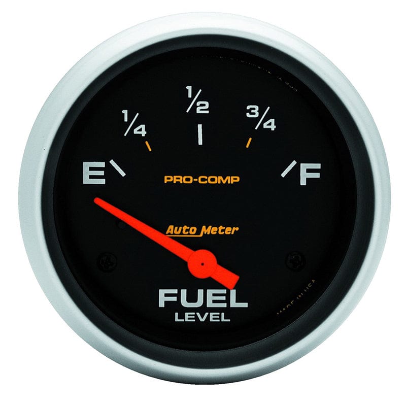 AUTOMETER 2-5/8", Short Sweep Electric, 240 ohms Empty/33 ohms Full Auto Meter Pro-Comp Series Fuel Level Gauge AU5417 SR