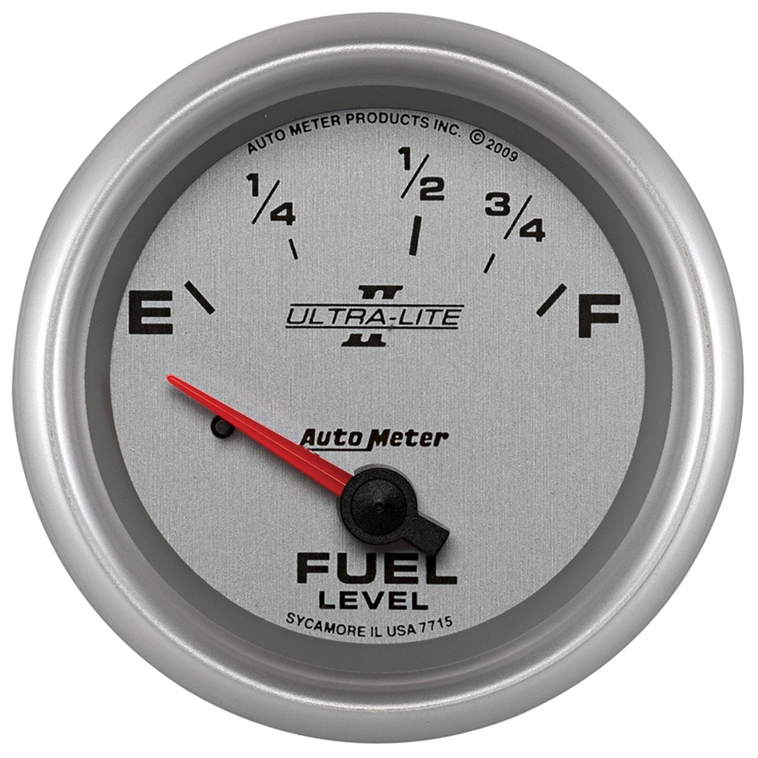 AUTOMETER 2-5/8", Short Sweep Electric, Ford, 73 ohms Empty/10 ohms Full Auto Meter Ultra-Lite II Series Fuel Level Gauge AU7715 SR