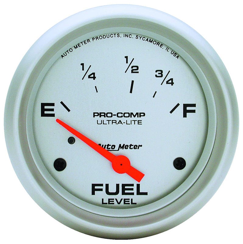 AUTOMETER 2-5/8", Short Sweep Electric, Ford, 73 ohms Empty/8-12 ohms Full Auto Meter Ultra-Lite Series Fuel Level Gauge AU4415 SR