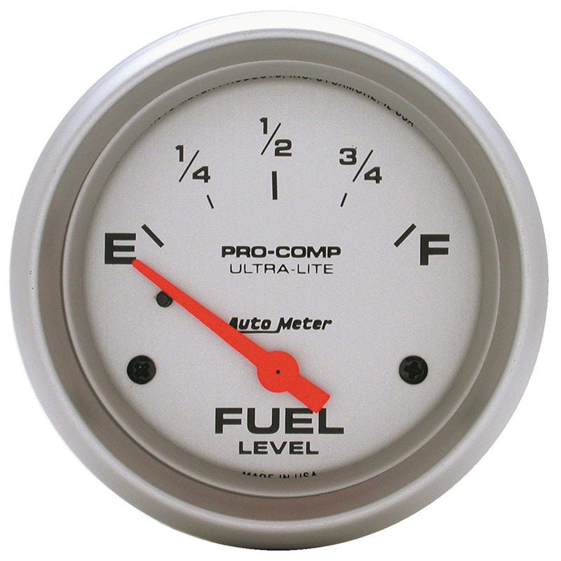 AUTOMETER 2-5/8", Short Sweep Electric, GM, 0 ohms Empty/30 ohms Full Auto Meter Ultra-Lite Series Fuel Level Gauge AU4417 SR