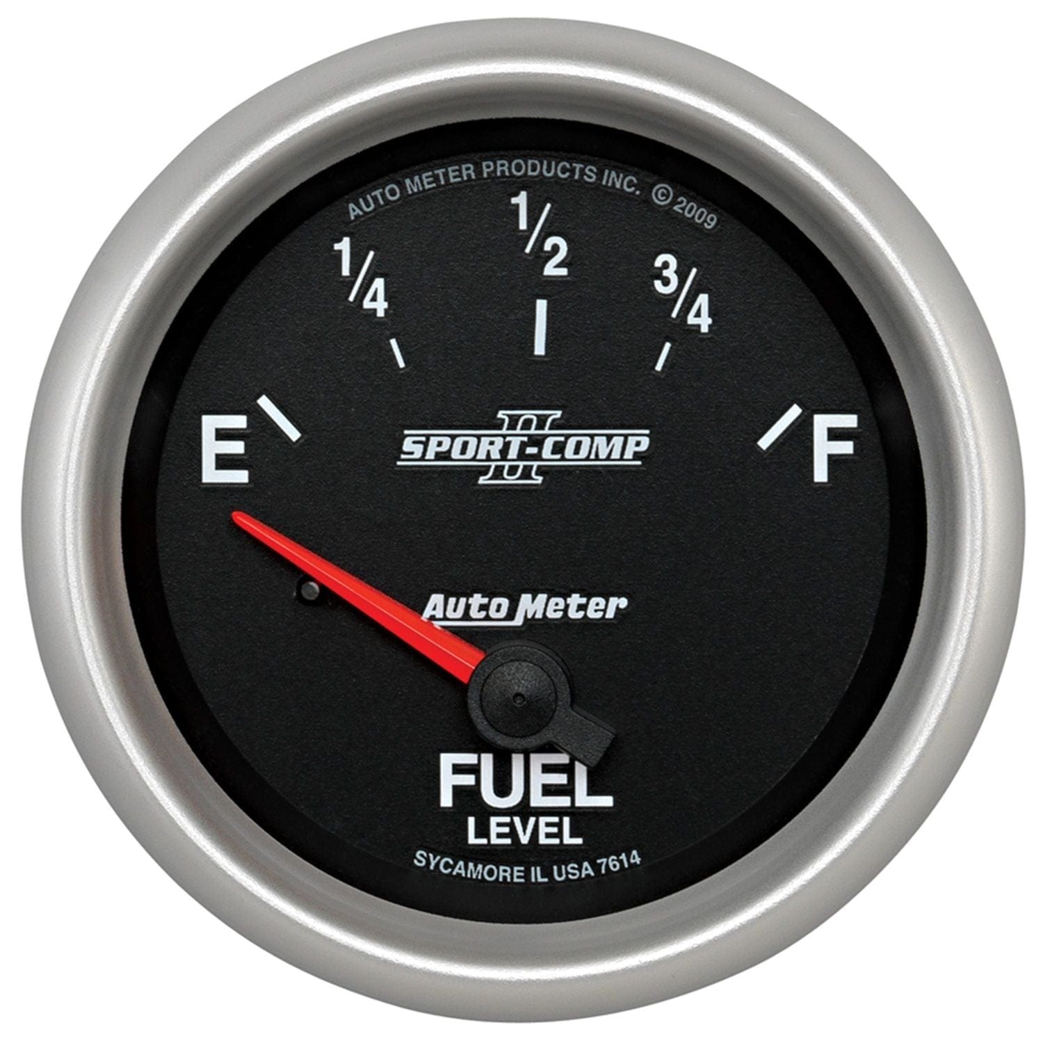AUTOMETER 2-5/8", Short Sweep Electric, GM, 0 ohms Empty/90 ohms Full Auto Meter Sport-Comp II Fuel Level Gauge AU7614 SR