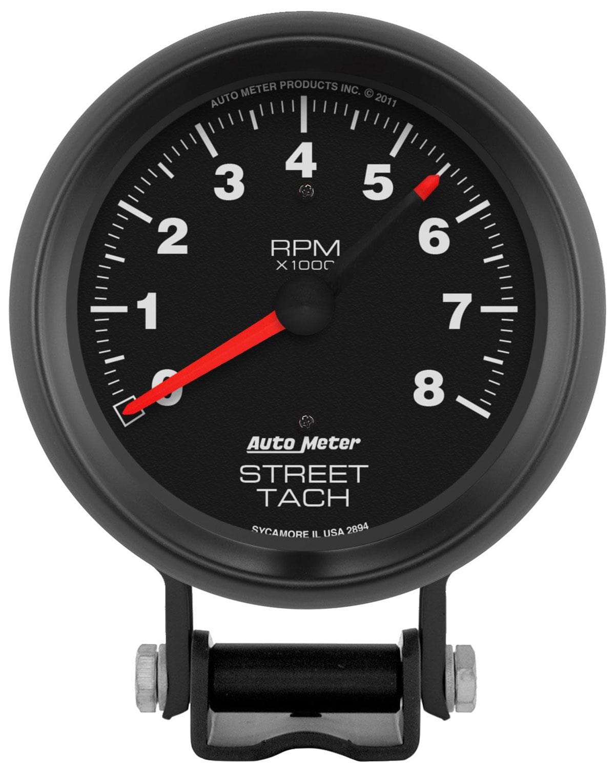 AUTOMETER 3-3/4", Pedestal Mount, 0-8,000 rpm Auto Meter Z-Series Street Tachometer AU2894 SR
