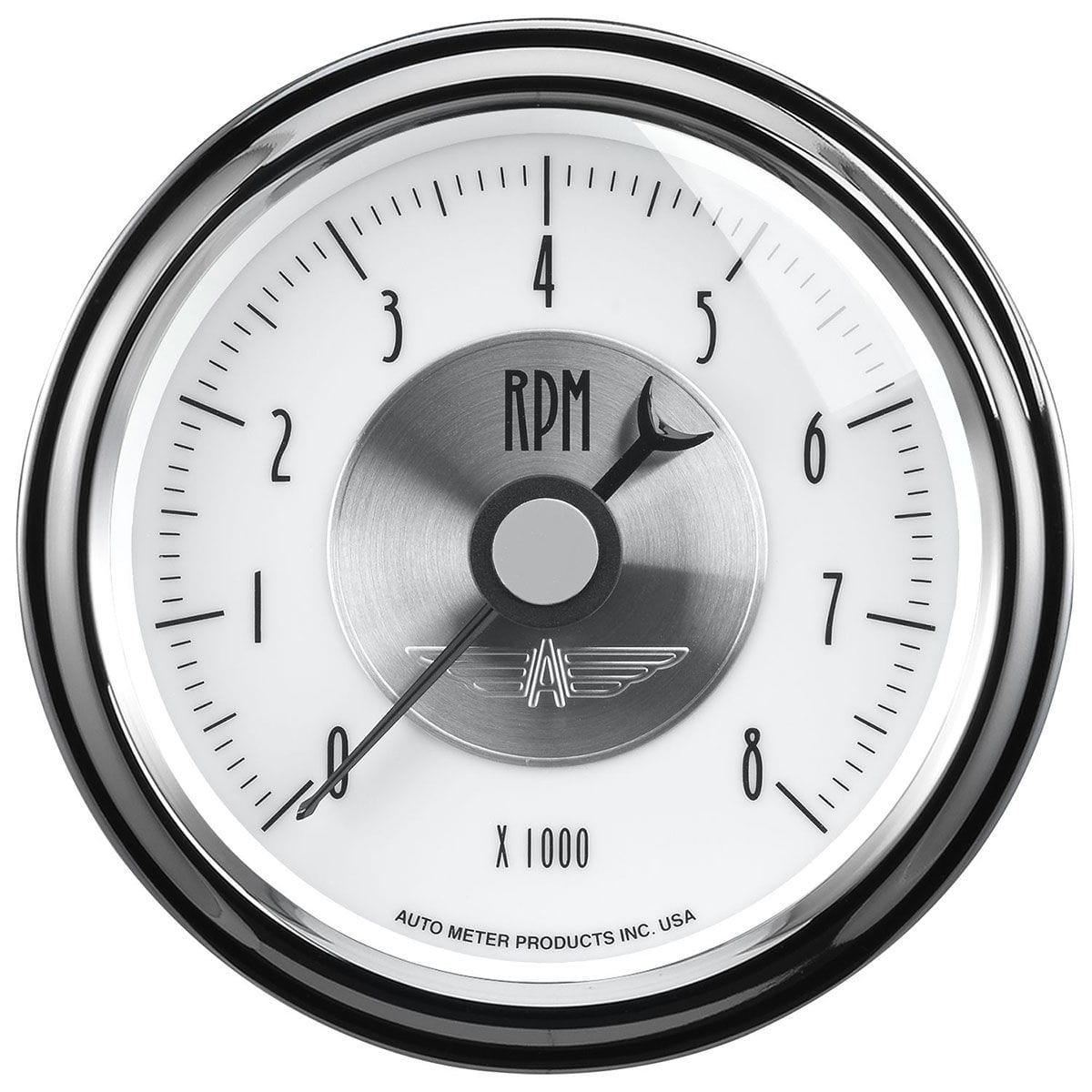AUTOMETER 3-3/8", 0-8,000 rpm, Electrical, In-Dash Auto Meter Prestige Series- Pearl Tachometer AU2098 SR