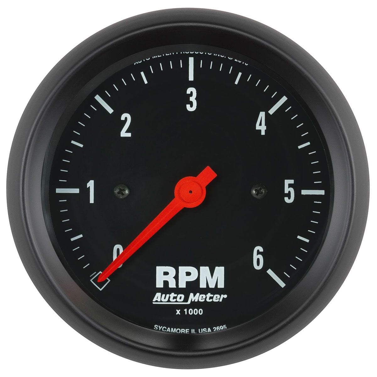 AUTOMETER 3-3/8", In-Dash, 0-8,000 rpm Auto Meter Z-Series Tachometer AU2695 SR