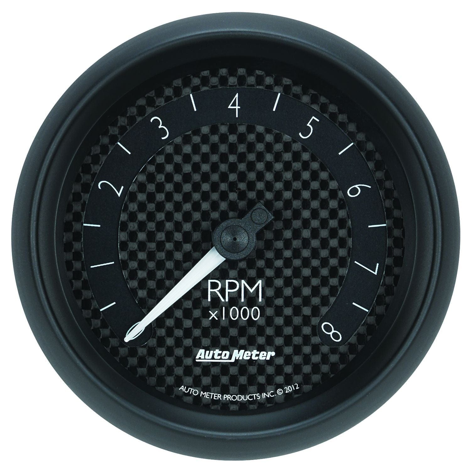 AUTOMETER 3-3/8", In-Dash, Black Carbon Fiber Dial, 0-8,000 rpm Auto Meter GT Series Tachometer AU8097 SR