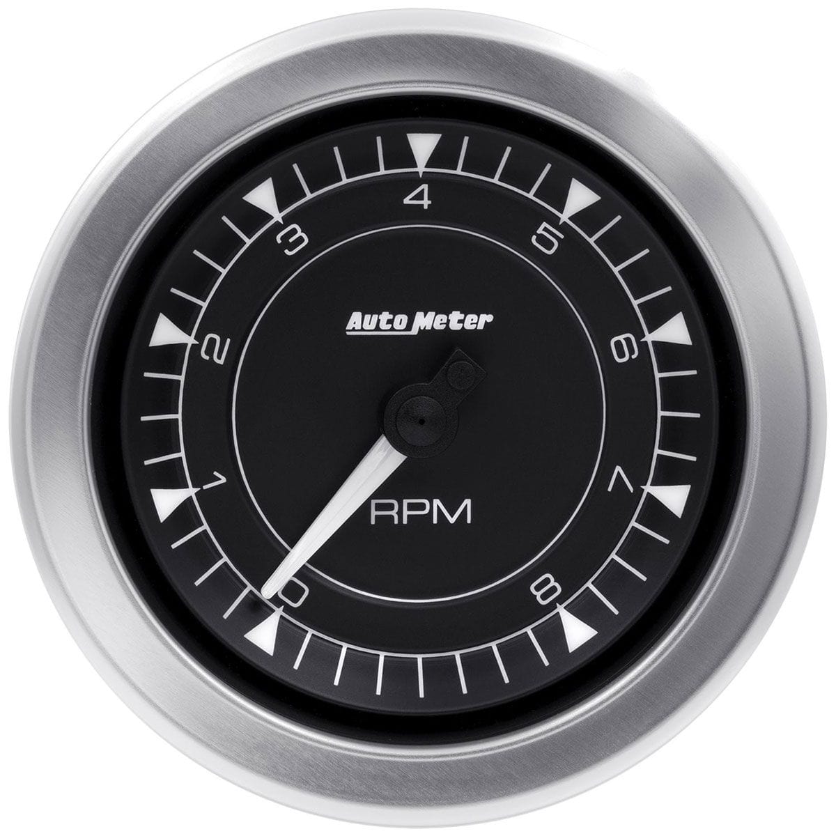 AUTOMETER 3-3/8" In-Dash, Black Dial, Full Sweep Electric, 0-10,000 RPM Auto Meter Chrono Series Tachometer Gauge AU8197 SR