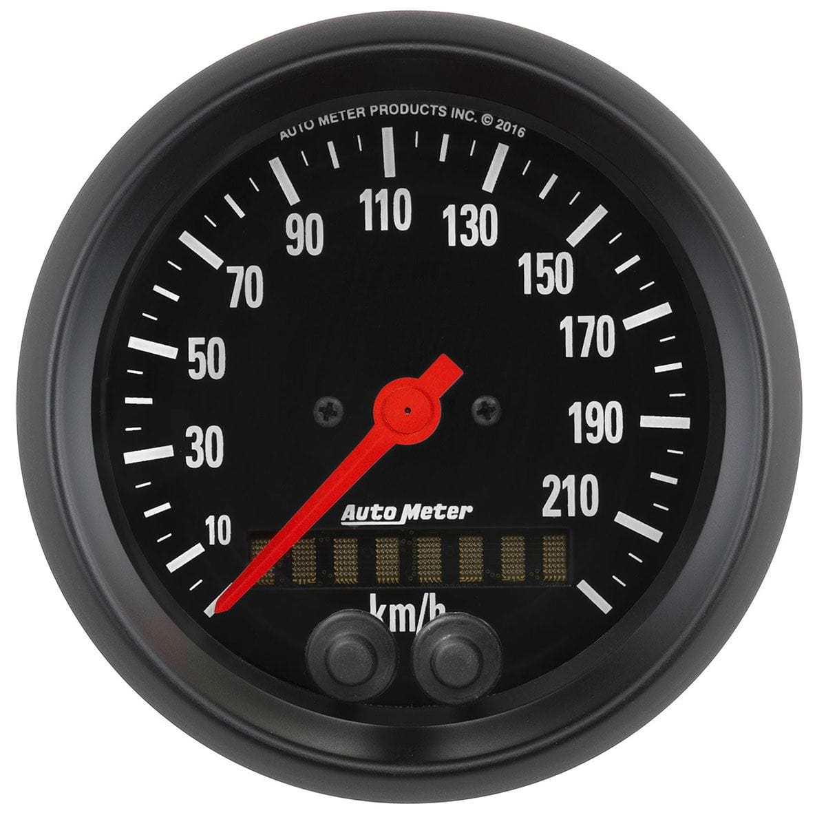 AUTOMETER 3-3/8", In-Dash, Electrical, Programmable, 0-225 kph Auto Meter Z-Series GPS Speedometer AU2680-M SR