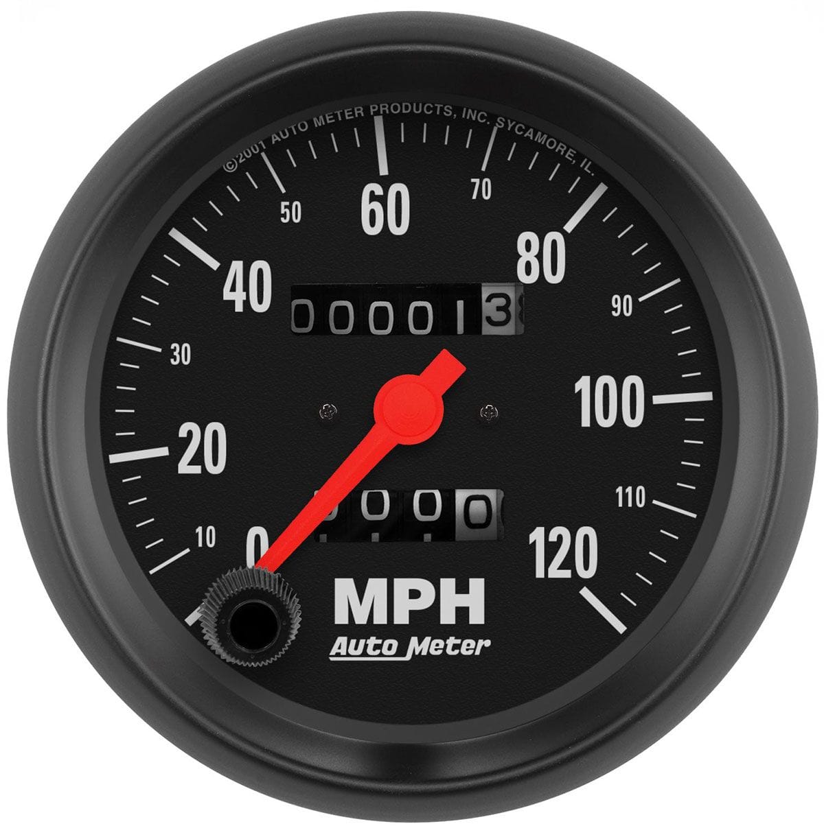 AUTOMETER 3-3/8", In-Dash, Mechanical, 0-120 mph Auto Meter Z-Series Speedometer AU2692 SR