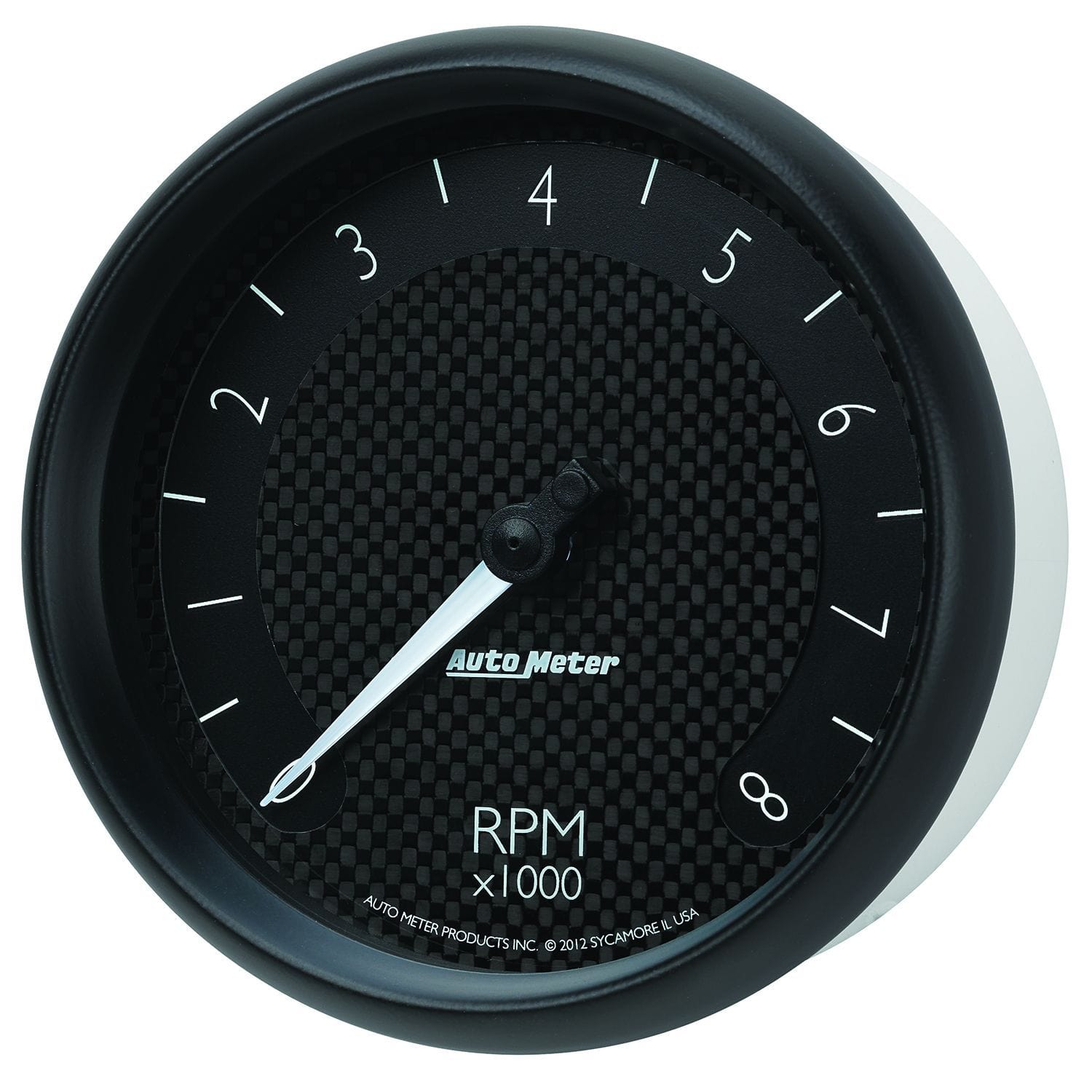AUTOMETER 5", In-Dash, Black Carbon Fiber Dial, 0-8,000 rpm Auto Meter GT Series Tachometer AU8098 SR