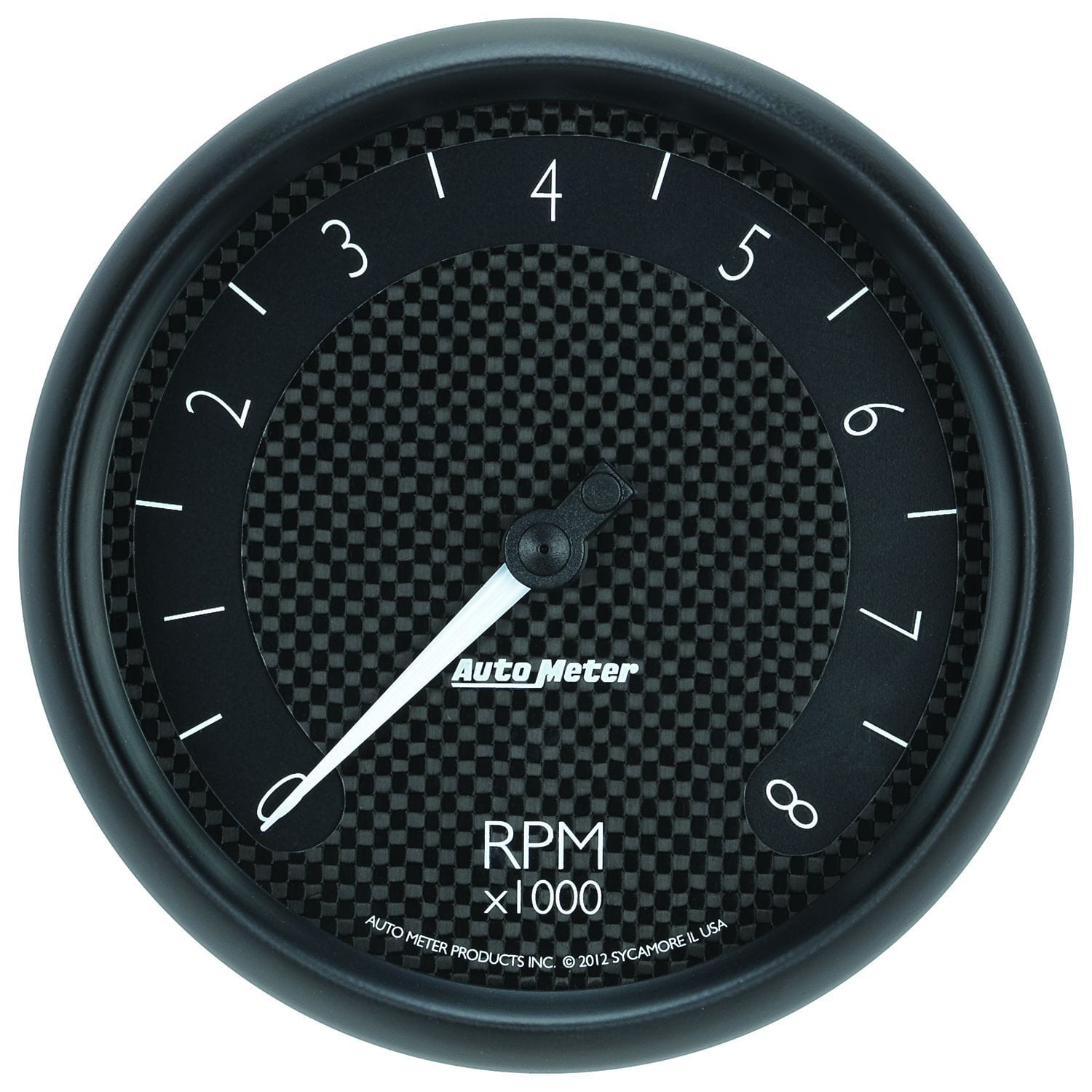 AUTOMETER 5", In-Dash, Black Carbon Fiber Dial, 0-8,000 rpm Auto Meter GT Series Tachometer AU8098 SR