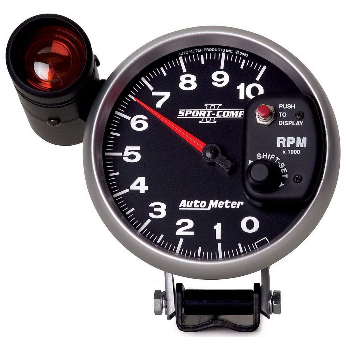 AUTOMETER 5", Pedestal Mount, , 0-10,000 rpm Auto Meter Sport-Comp II Shift-Lite Tachometer AU3699 SR