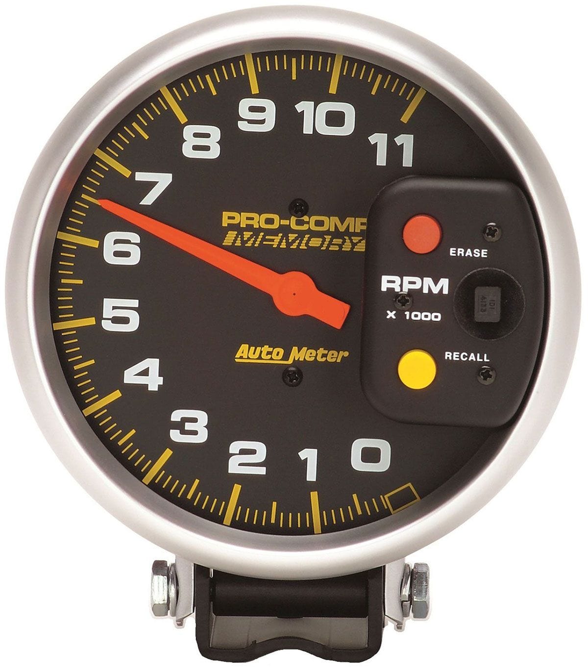 AUTOMETER 5", Pedestal Mount, Electric, Memory, 0-11,000 rpm Auto Meter Pro-Comp Series Tachometer AU6811 SR
