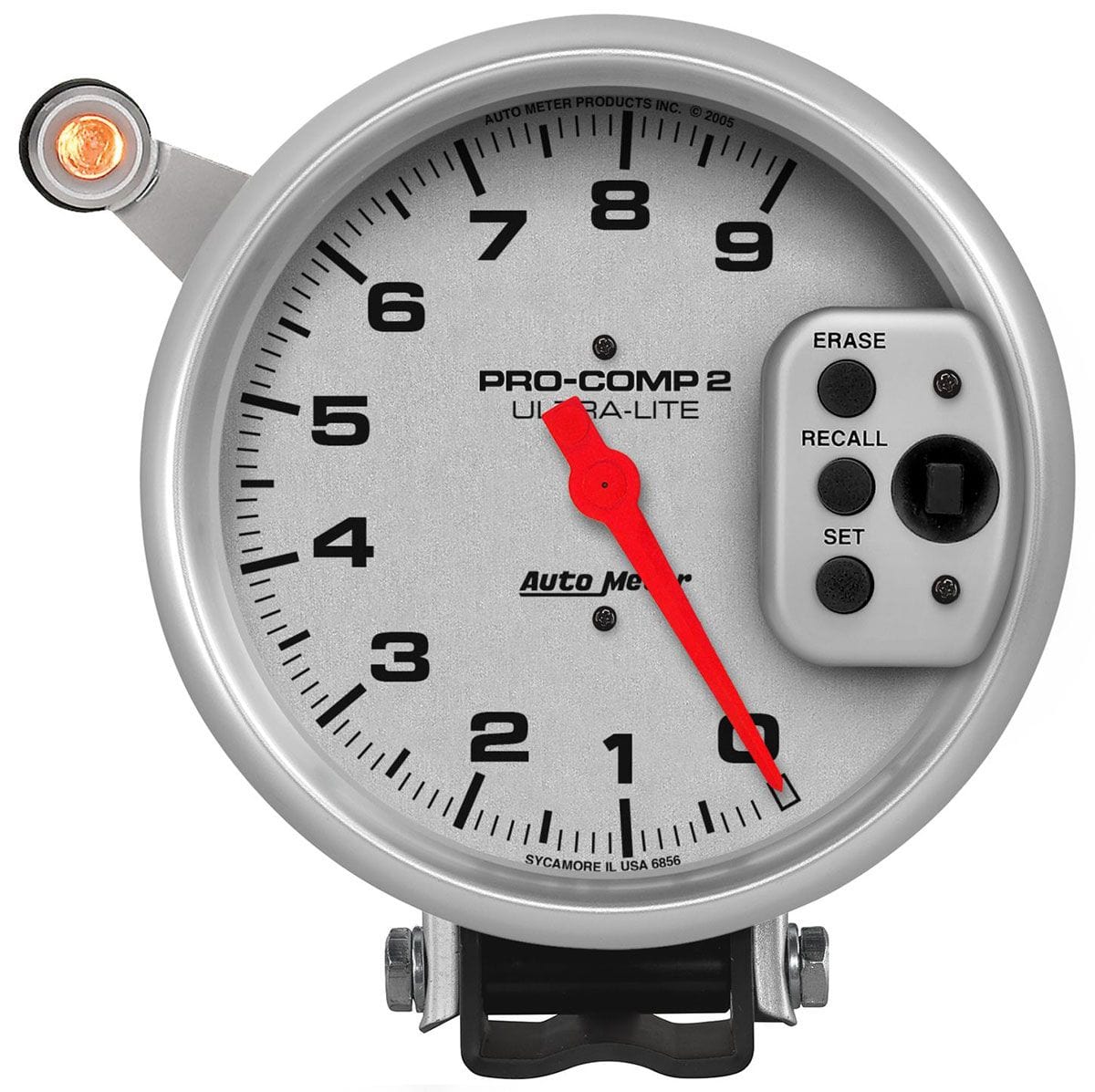 AUTOMETER 5", Pedestal Mount, Single Range, Memory, 0-9,000 rpm Auto Meter Ultra-Lite Pro-Comp II Shift-Lite Tachometer AU6856 SR