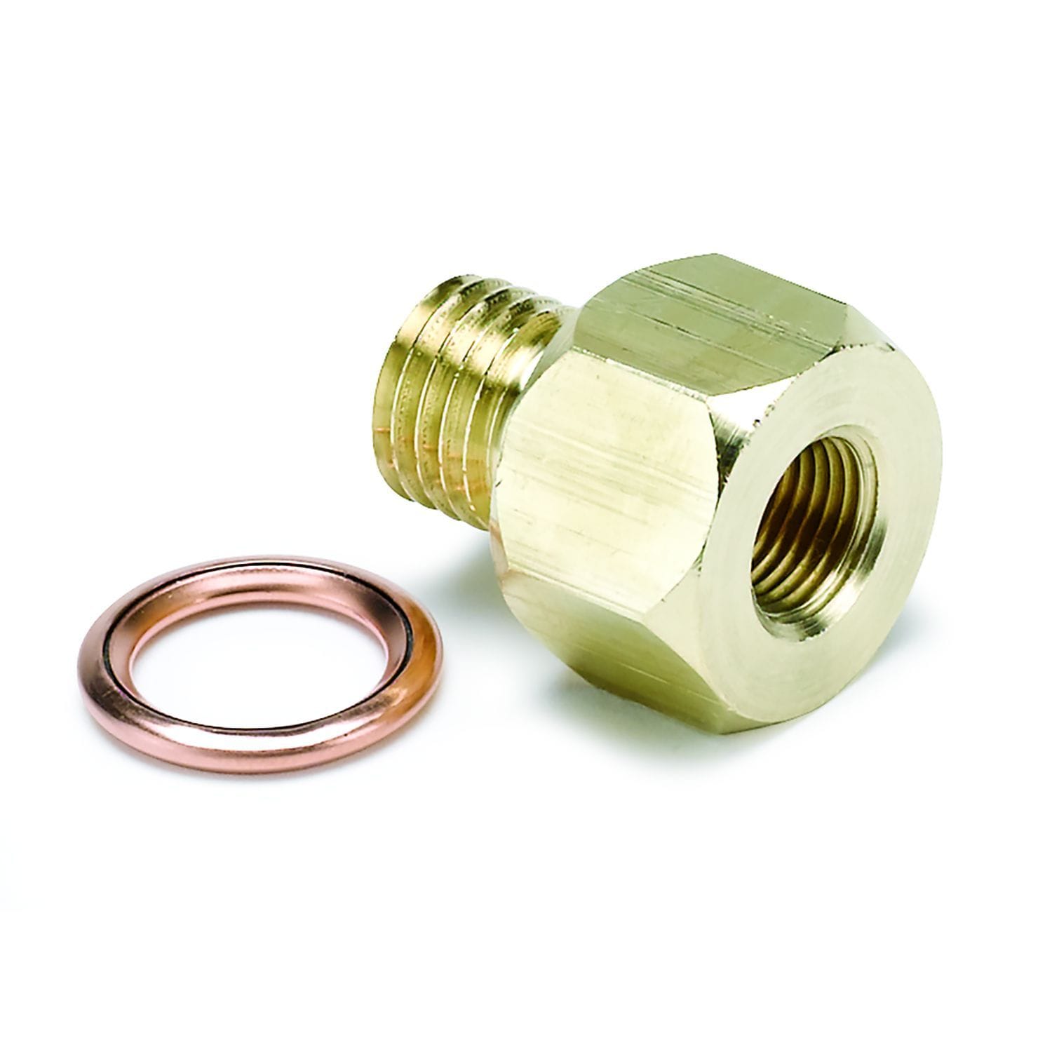 AUTOMETER Brass male M12x1.5 fitting to 1/8" NPT female thread. Auto Meter Temperature Metric Adapter AU2277 SR