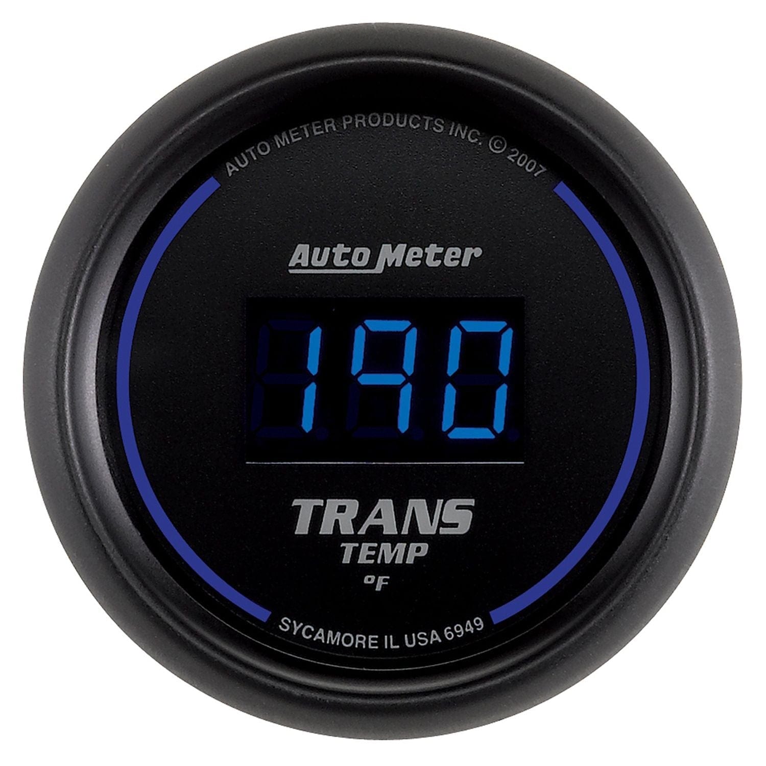 AUTOMETER Digital, In-dash, 2-1/16", 0-300°F Auto Meter Cobalt Digital Series Transmission Temperature Gauge AU6949 SR