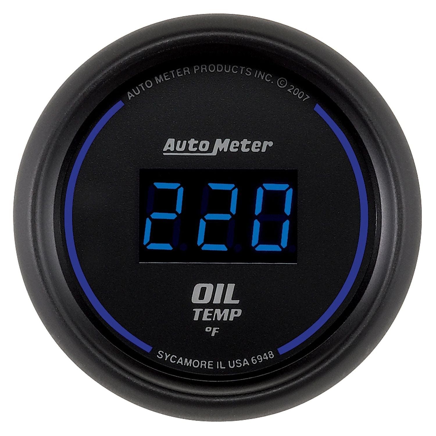 AUTOMETER Digital, In-dash, 2-1/16", 0-340°F Auto Meter Cobalt Digital Series Oil Temperature Gauge AU6948 SR