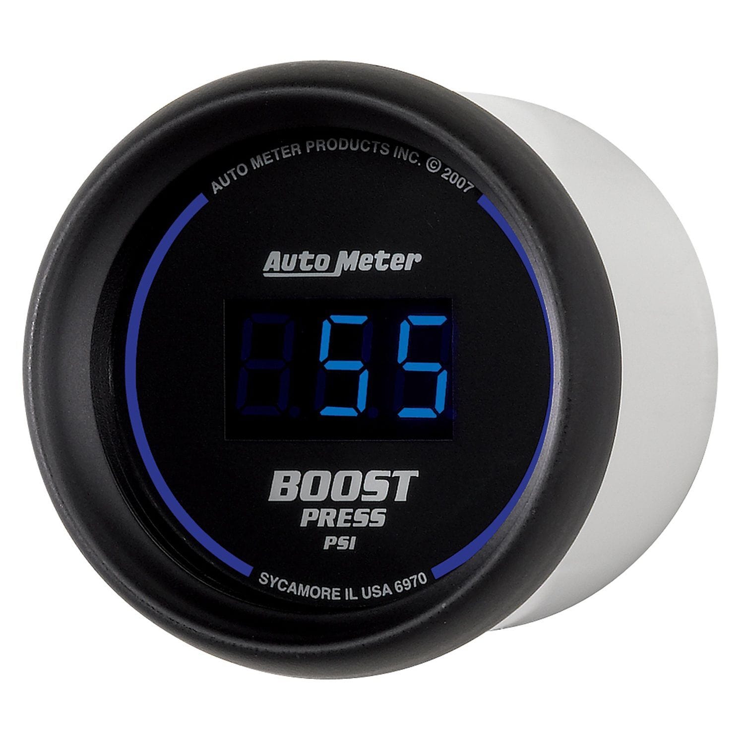 AUTOMETER Digital, In-dash, 2-1/16", 5 - 60 psi Auto Meter Cobalt Digital Series Boost Gauge AU6970 SR