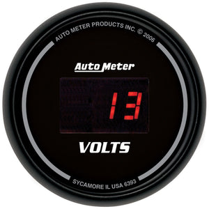 Auto Meter Sport-Comp Digital Series Voltmeter Gauge AU6393