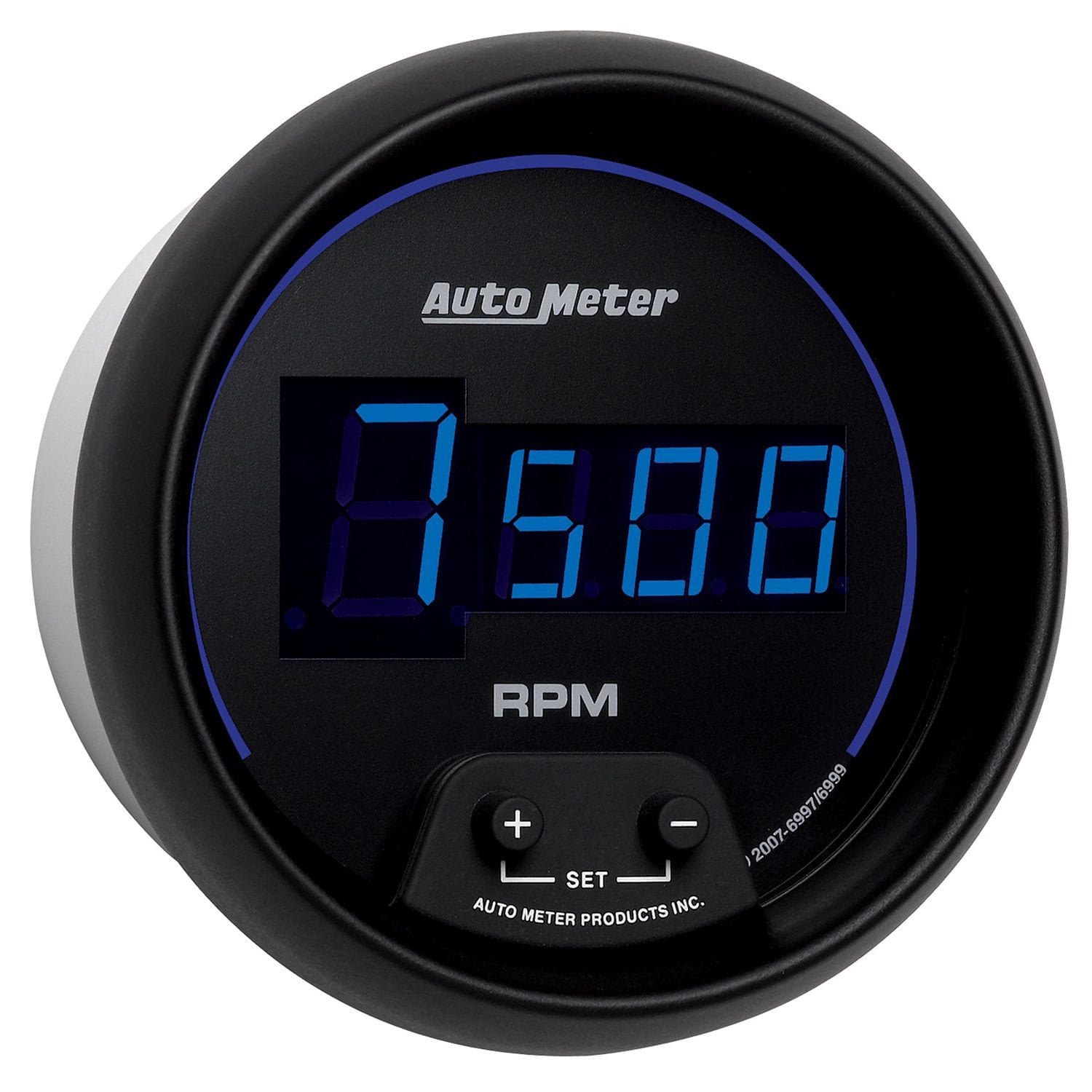 AUTOMETER Digital, In-dash, 3-3/8", 0-10,000 rpm Auto Meter Cobalt Series Tachometer AU6997 SR