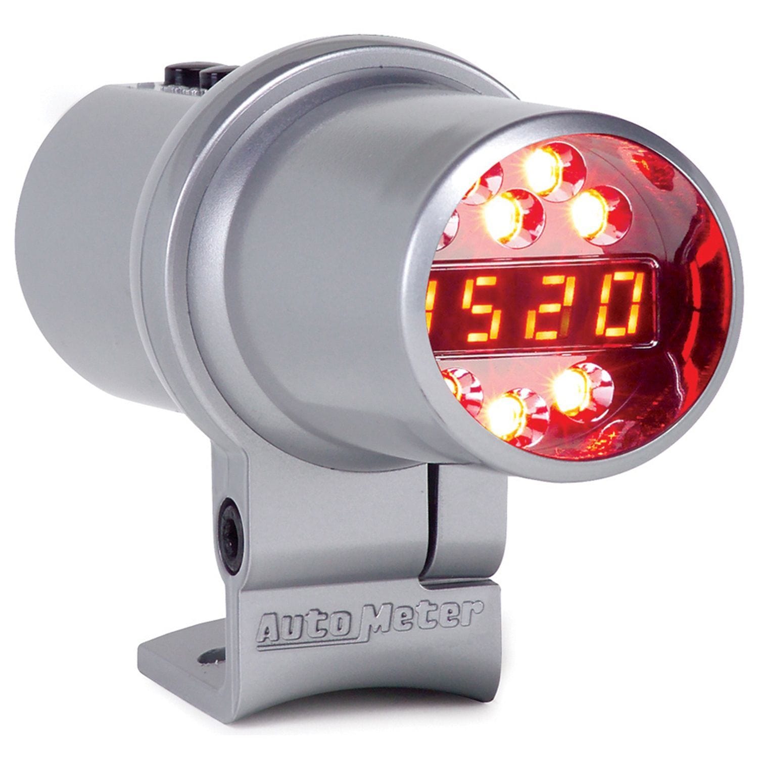 AUTOMETER Pro Shift-Lite, Silver Housing, Multicolour Lens. Auto Meter Level 2 External Digital Pro Shift Light AU5349 SR