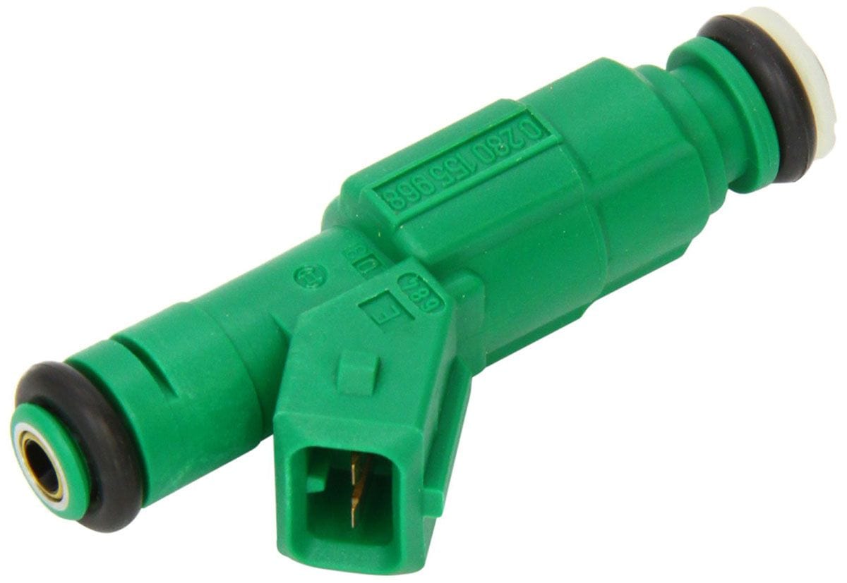 BOSCH 310.0 Grams P/M @ 3.8 Bar, EV6 Type, Dual Spray Long Body Bosch Fuel Injector BO0280155968 SR