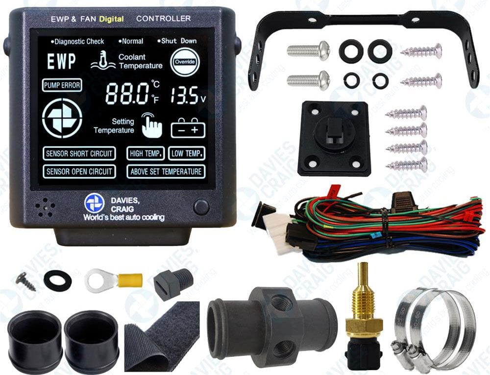 DC Suit 12 & 24 Volt Davies Craig LCD EWP & Fan Controller V2 DC8002 SR