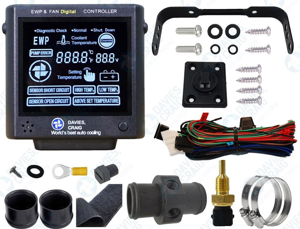 DC Suit 12 & 24 Volt Davies Craig LCD EWP & Fan Controller V2 DC8002 SR
