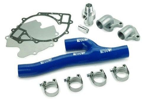 DC Suit 429-460 BB Ford Davies Craig EWP Header Adaptor Kit - Blue DC8630 SR