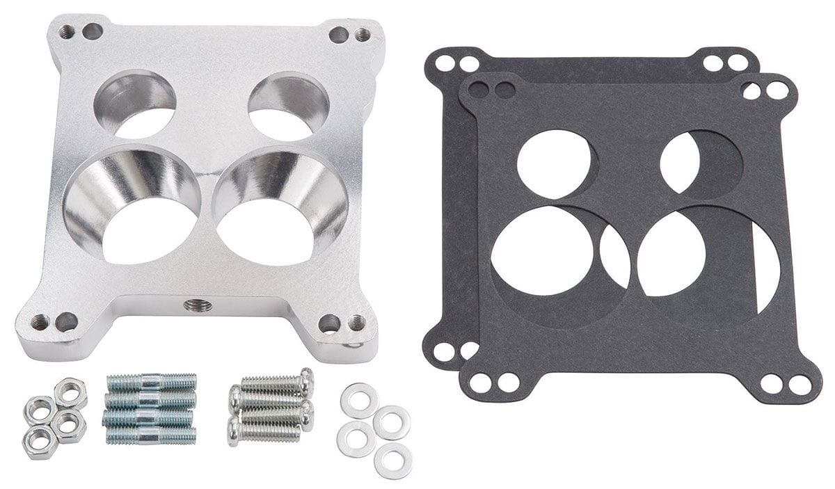 EDELBROCK 4 Hole Square Bore to Spread Bore Edelbrock Carburettor Adapter ED2696 SR