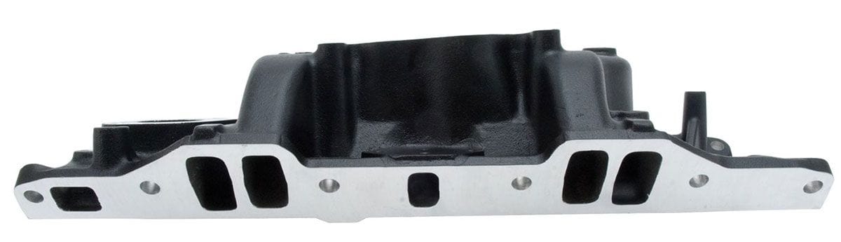 EDELBROCK Chrysler 318-360, Idle - 5500 rpm, Dual Plane, non-EGR, Black Finish Edelbrock Performer Intake Manifold ED21763 SR