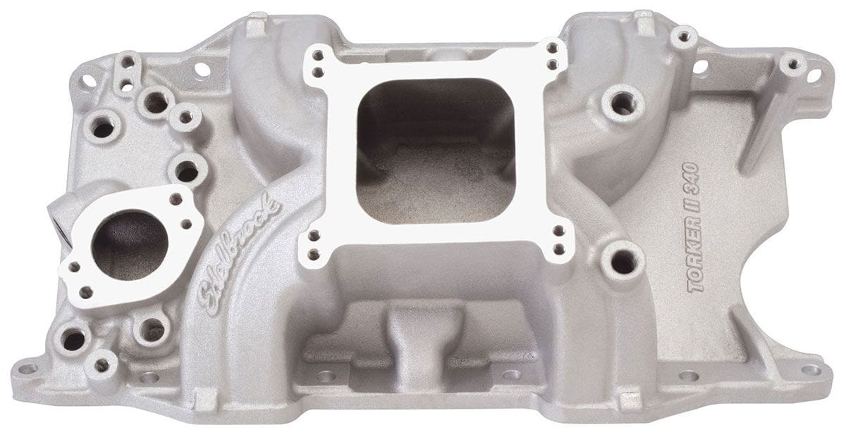 EDELBROCK Chrysler 340-360, 2500-6500 rpm, non-EGR Edelbrock Torker II Intake Manifold ED5076 SR