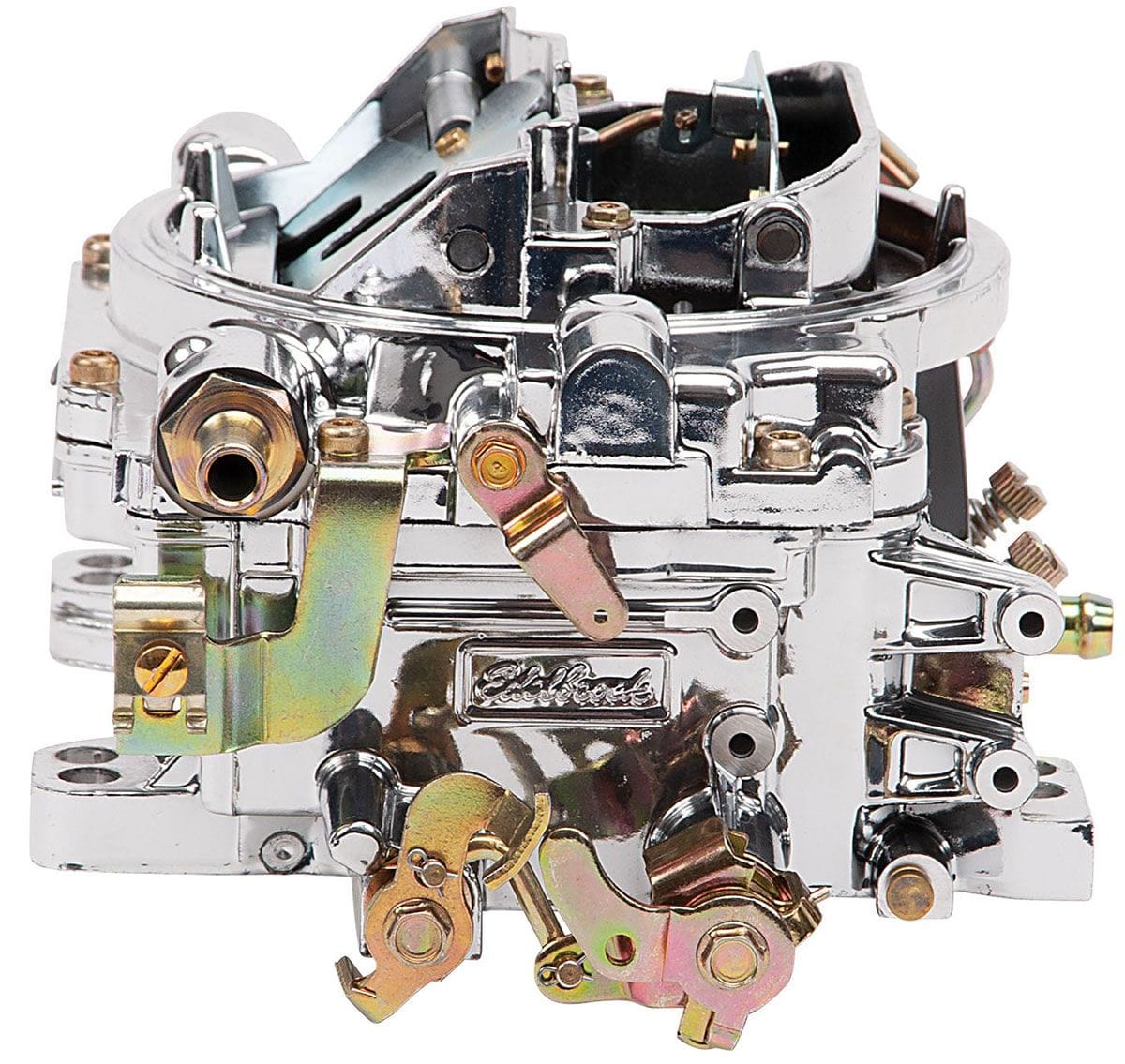EDELBROCK Manual choke, square flange, non-EGR, Endurashine Finish Edelbrock 650 CFM AVS2 Series Carburettor ED19054 SR