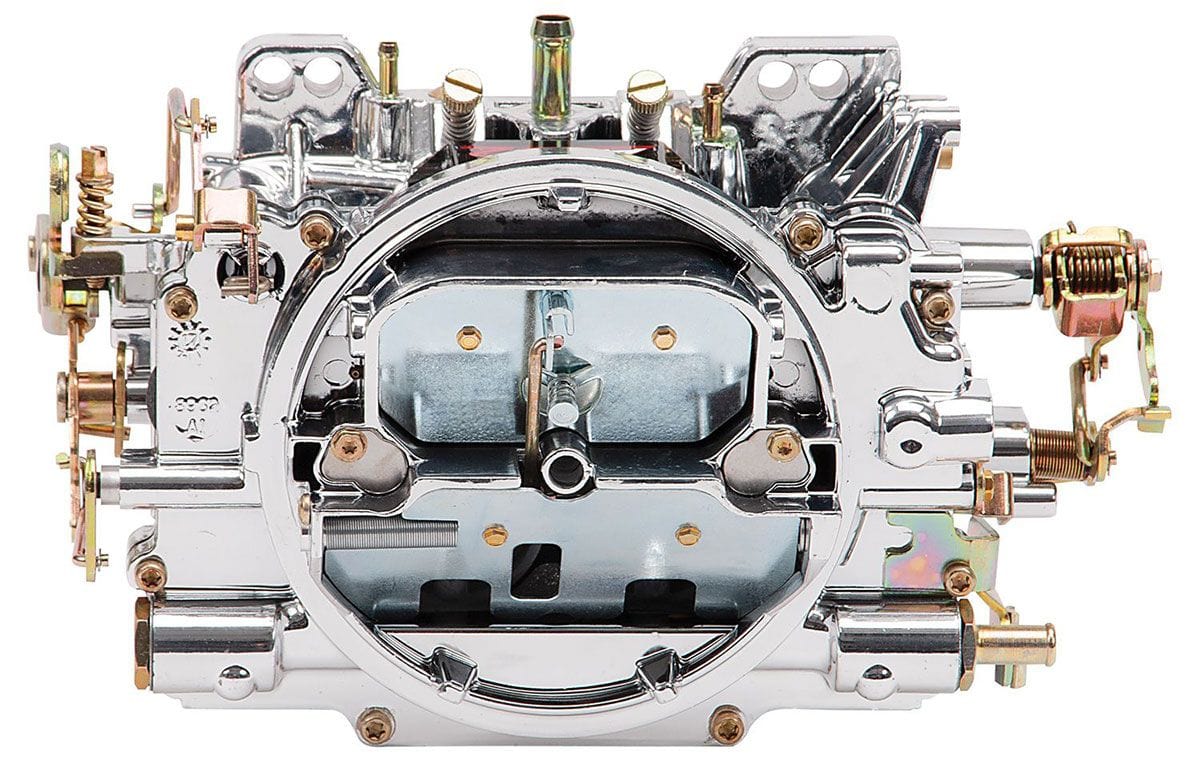 EDELBROCK Manual choke, square flange, non-EGR, Endurashine Finish Edelbrock 650 CFM AVS2 Series Carburettor ED19054 SR
