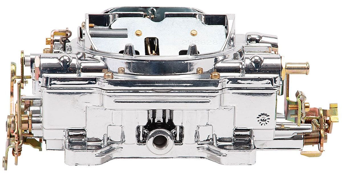 EDELBROCK Manual choke, square flange, non-EGR, Endurashine Finish Edelbrock 650 CFM AVS2 Series Carburettor ED19054 SR
