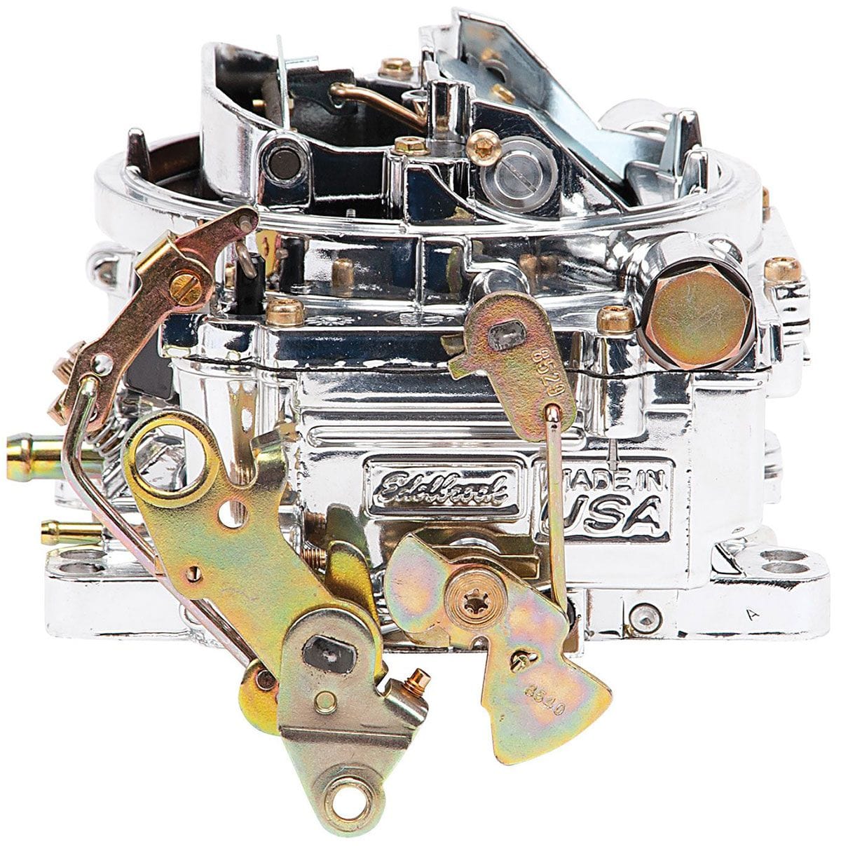 EDELBROCK Manual choke, square flange, non-EGR, Endurashine Finish Edelbrock 650 CFM AVS2 Series Carburettor ED19054 SR
