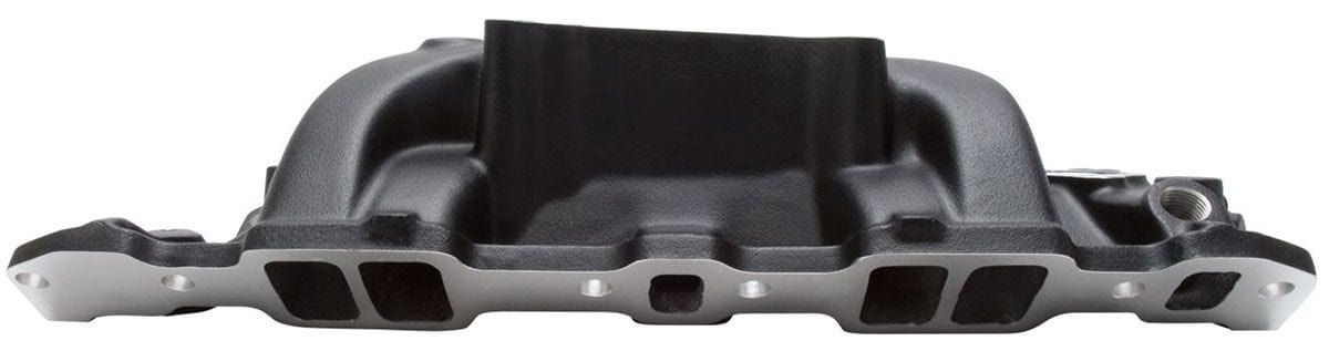 EDELBROCK Small Block Chevy, 1500-6500 rpm Edelbrock Performer RPM Intake Manifold - Black finish ED71013 SR