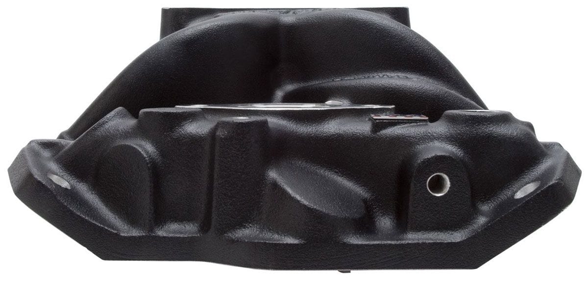 EDELBROCK Small Block Chevy, 1500-6500 rpm Edelbrock Performer RPM Intake Manifold - Black finish ED71013 SR