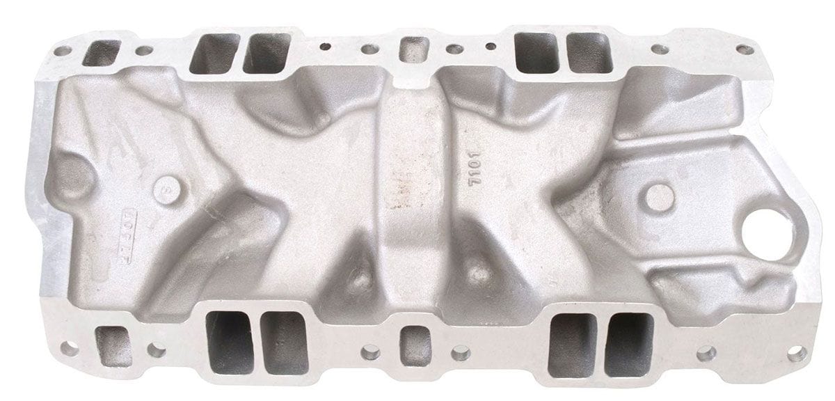 EDELBROCK Small Block Chevy, 1500-6500 rpm Edelbrock Performer RPM Intake Manifold ED7101 SR