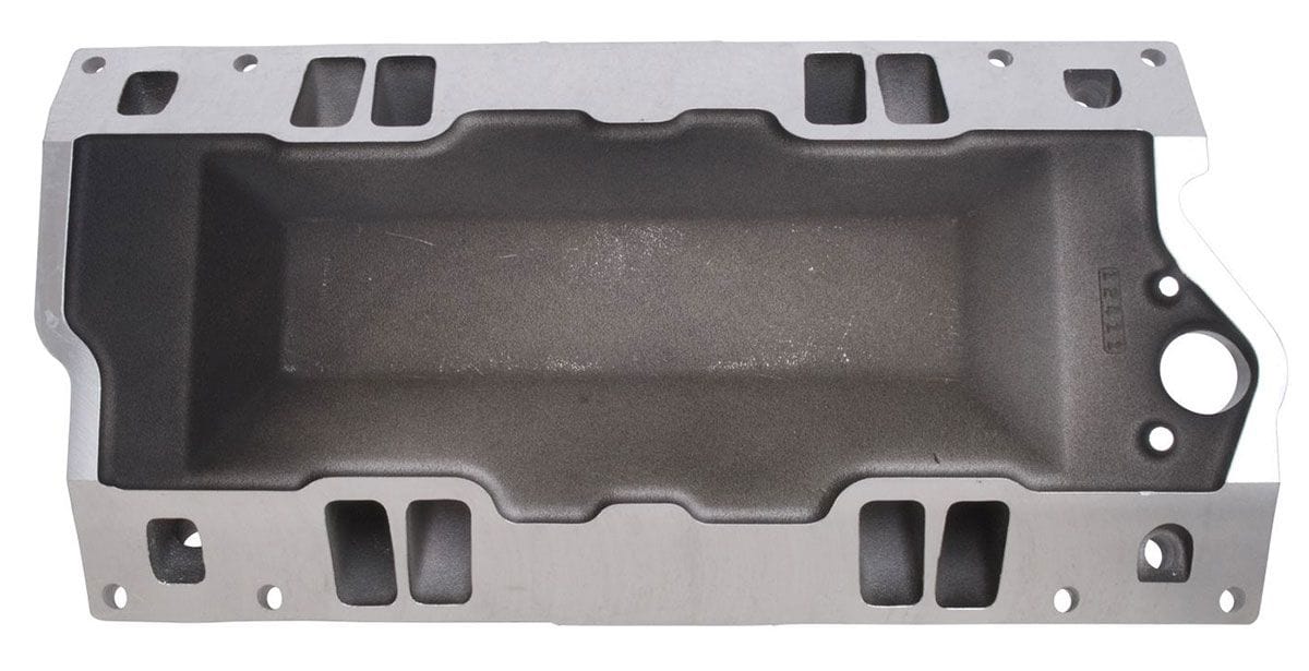 EDELBROCK Small Block Chevy Vortec, 1500-6500 rpm Edelbrock RPM Air-Gap Intake Manifold Black Finish ED75163 SR