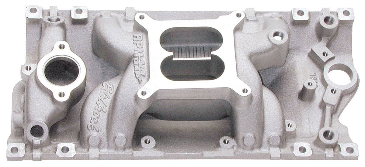EDELBROCK Small Block Chevy Vortec, 1500-6500 rpm Edelbrock RPM Air-Gap Intake Manifold ED7516 SR