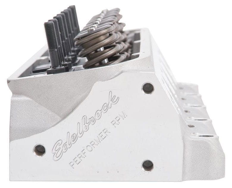EDELBROCK Small Block Ford, 1.90" Intake valve, great torque and horsepower up Edelbrock Performer RPM Cylinder Heads - Single - Complete ED60229 SR