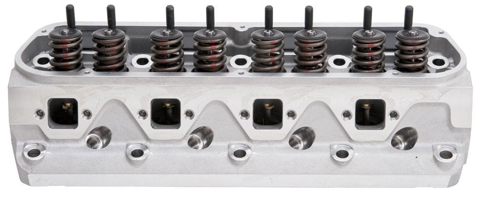 EDELBROCK Small Block Ford, 1.90" Intake valve, great torque and horsepower up Edelbrock Performer RPM Cylinder Heads - Single - Complete ED60229 SR